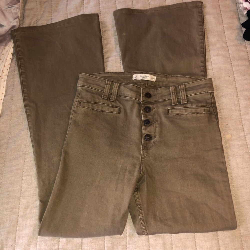 High Waisted Bell Bottoms A&F